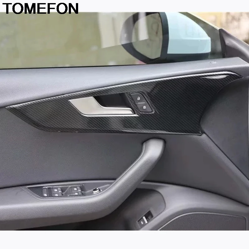 TOMEFON для Audi A4L A4 B9 2017 2018 LHD ABS внутренняя дверная ручка подлокотник панель оконный