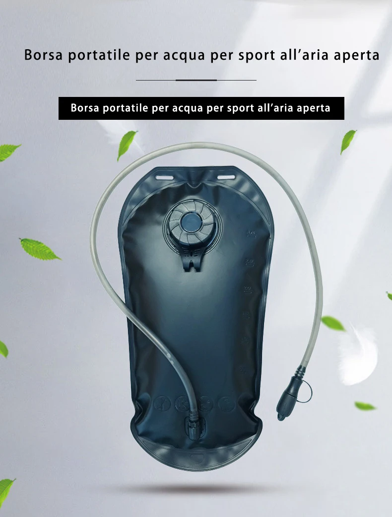 

Outdoor portable sports water bag Outdoor environmental protection 3L mountaineering cycling travel water bag special folding dr