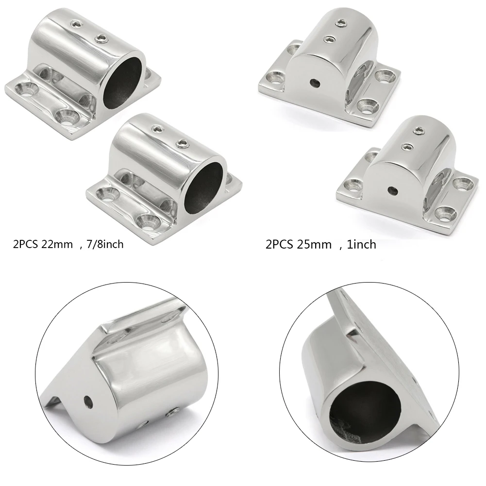 

Handle Rectangle base Mount Holder Rectangle base 2PCS Stainless Steel Boat 90 Degree