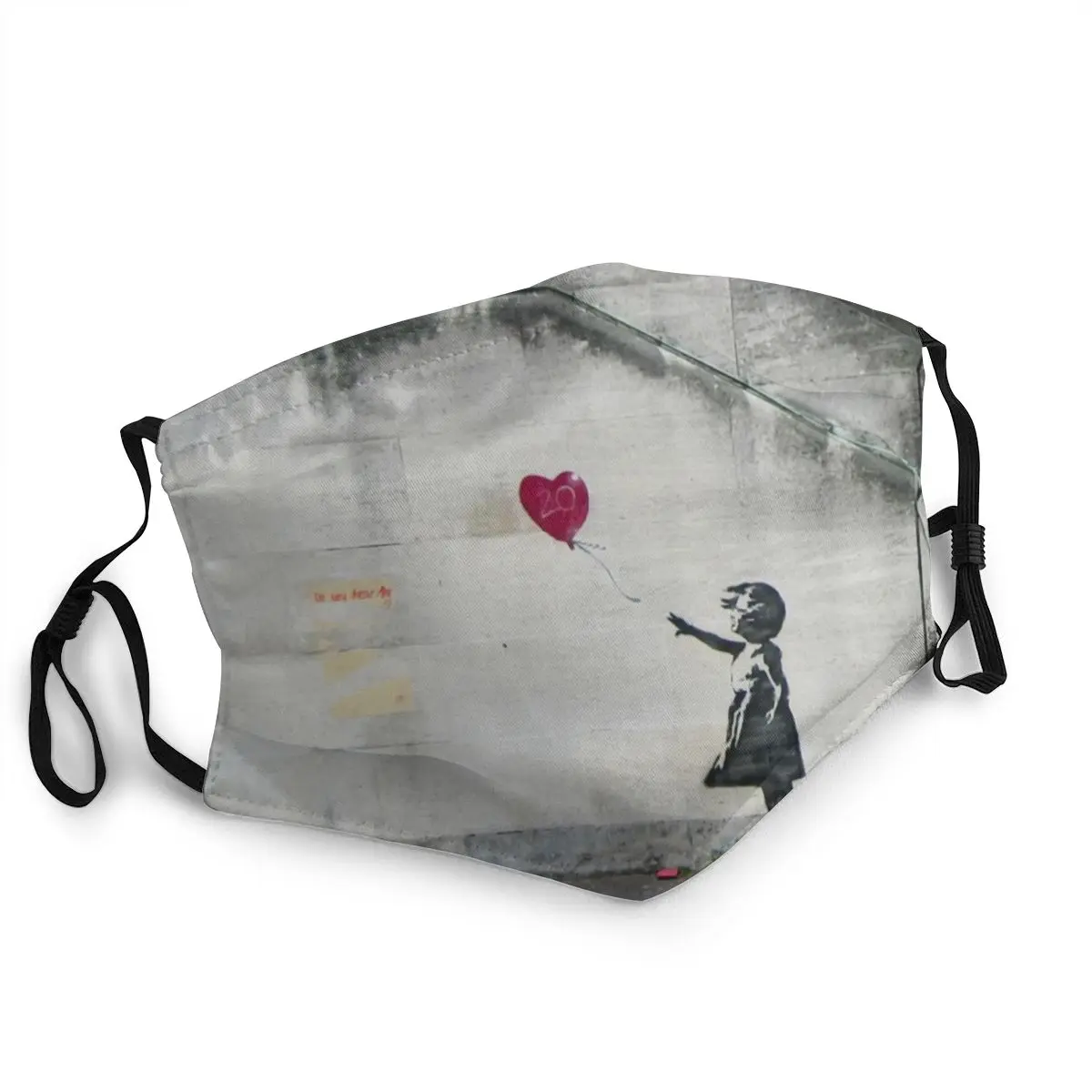 

Banksy Balloon Girl Mask Anti Dust Breathable Street Graffiti Artist Face Mask Protection Cover Men Respirator Mouth-Muffle