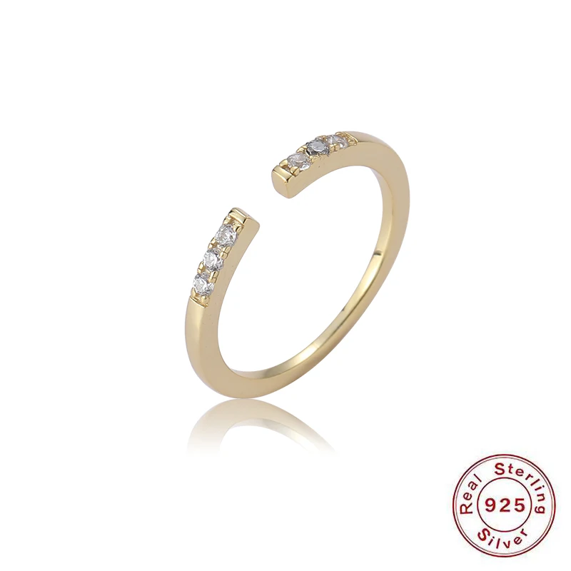 

Женское кольцо из серебра 925 пробы, с фианитом