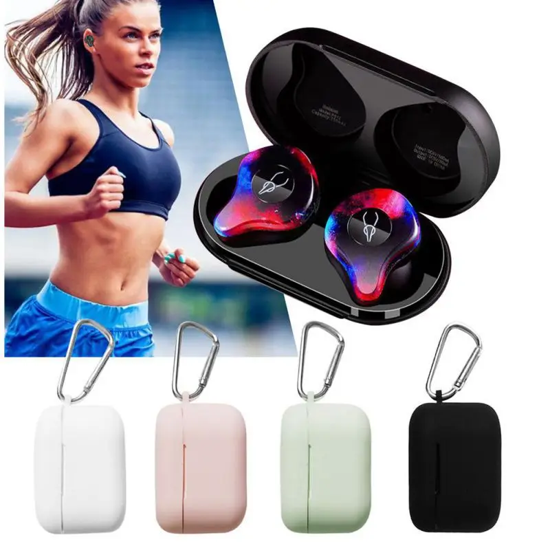 Чехлы для беспроводных наушников Bluetooth силиконовый чехол с крючком Sabbat X12 Pro &