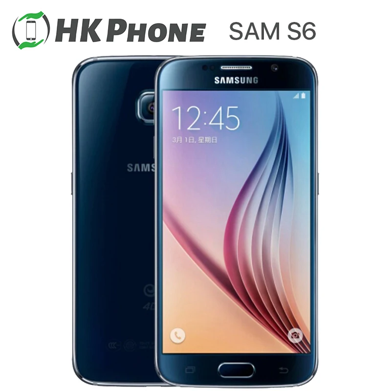 Оригинальный разблокированный Samsung Galaxy S6 G920F мобильный телефон 16MP камера 32 Гб ROM
