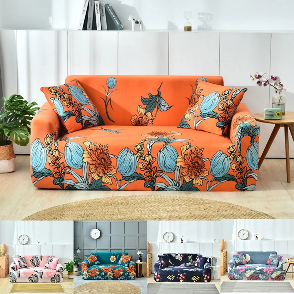 

Цветочный Эластичный чехол для дивана, чехлы, эластичный полноразмерный чехол для дивана разной формы, чехол для кресла, L-образного дивана