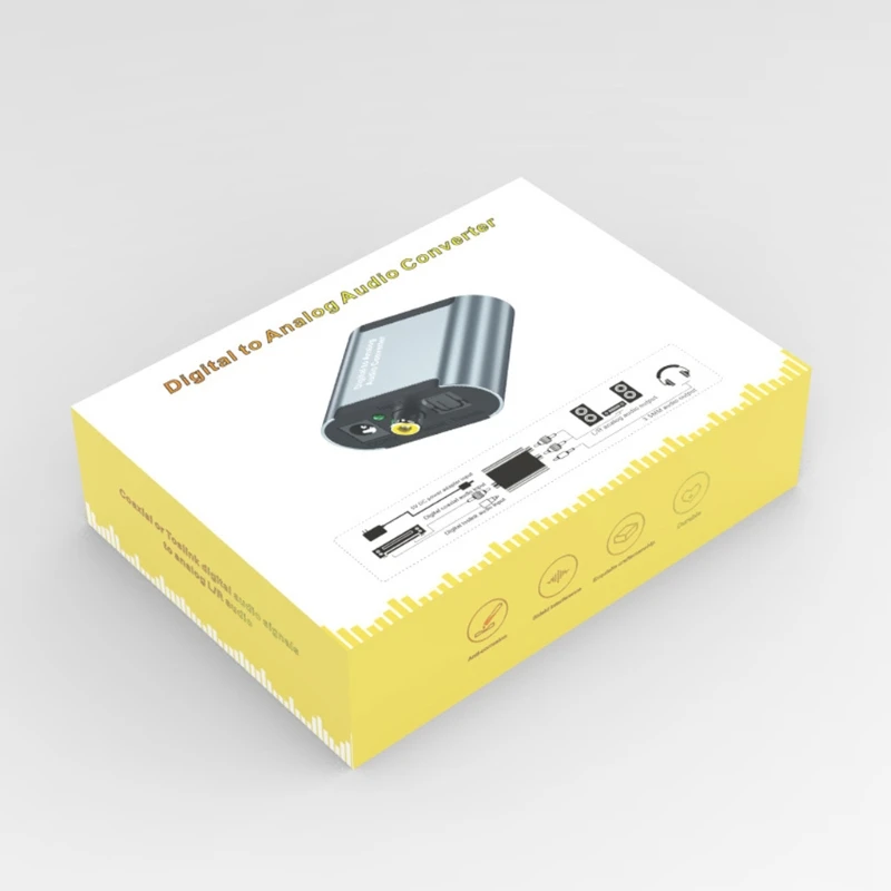 

2021 New Digital to Analog Converter 192kHz Techole Aluminum Optical to RCA