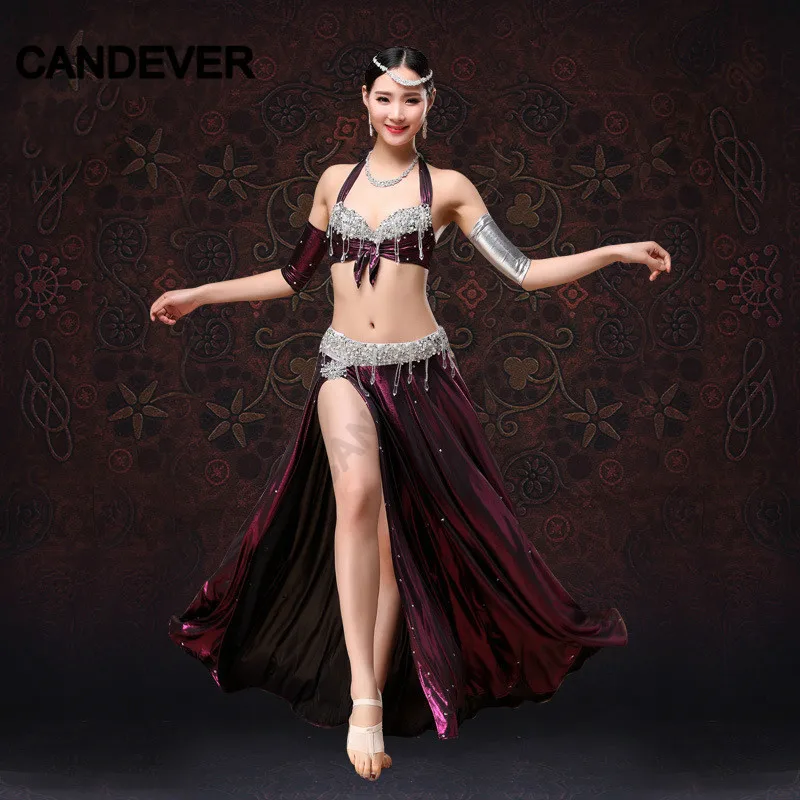 Египетский Восточный танцевальный костюм для танца живота из бисера выступлений