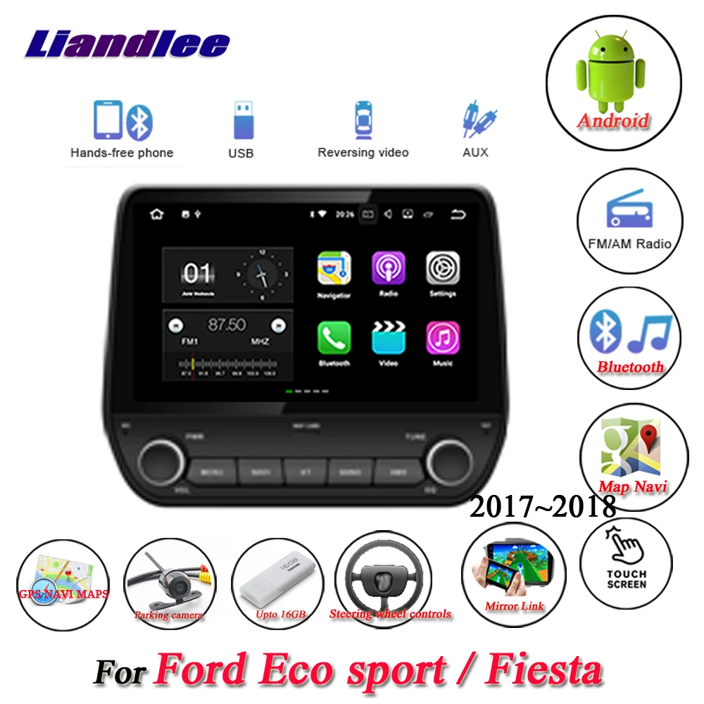 Liandlee автомобильная система Android для Ford Eco Sport / Fiesta 2017 радио Viedo GPS навигация экран