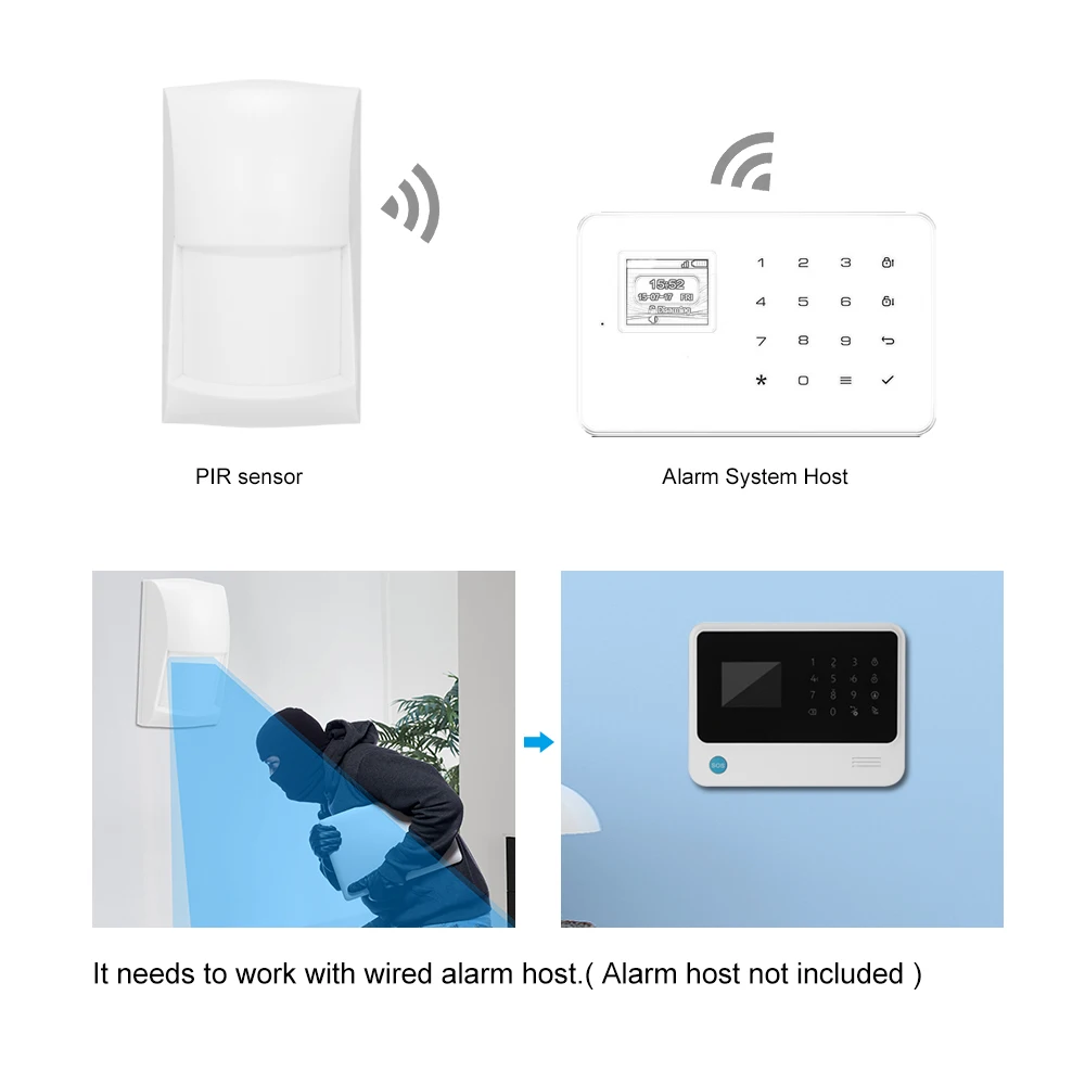 ИК датчик движения проводной с пассивным датчиком и весом 10 кг|Автоматизация