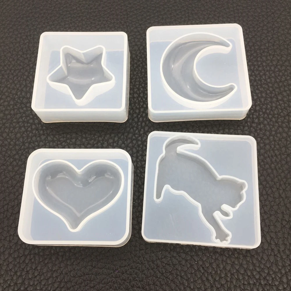 

Liquid Silicone Mold For Diy Resin Decorative Craft Moon Star Epoxy Uv Resin Molds For Pendants Jewelry Making Tools