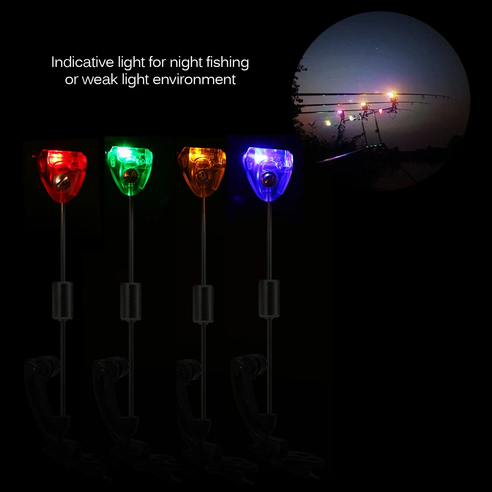 Lixada Fshing сигнализатор поклевки для ловли карпа свингеры со светодиодный ным