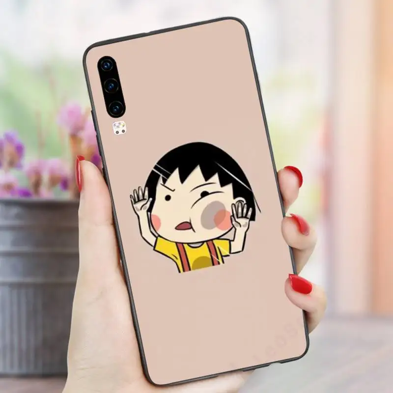 

Japanese cartoon cute Chibi Maruko-chan Phone Case For Huawei P9 P10 P20 P30 Pro Lite smart Mate 10 Lite 20 Y5 Y6 Y7 2018 2019