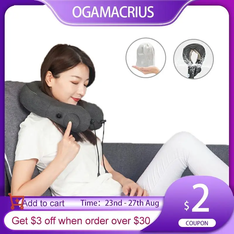 Портативная дорожная U образная подушка для плеч шеи путешествий дома автомобиля