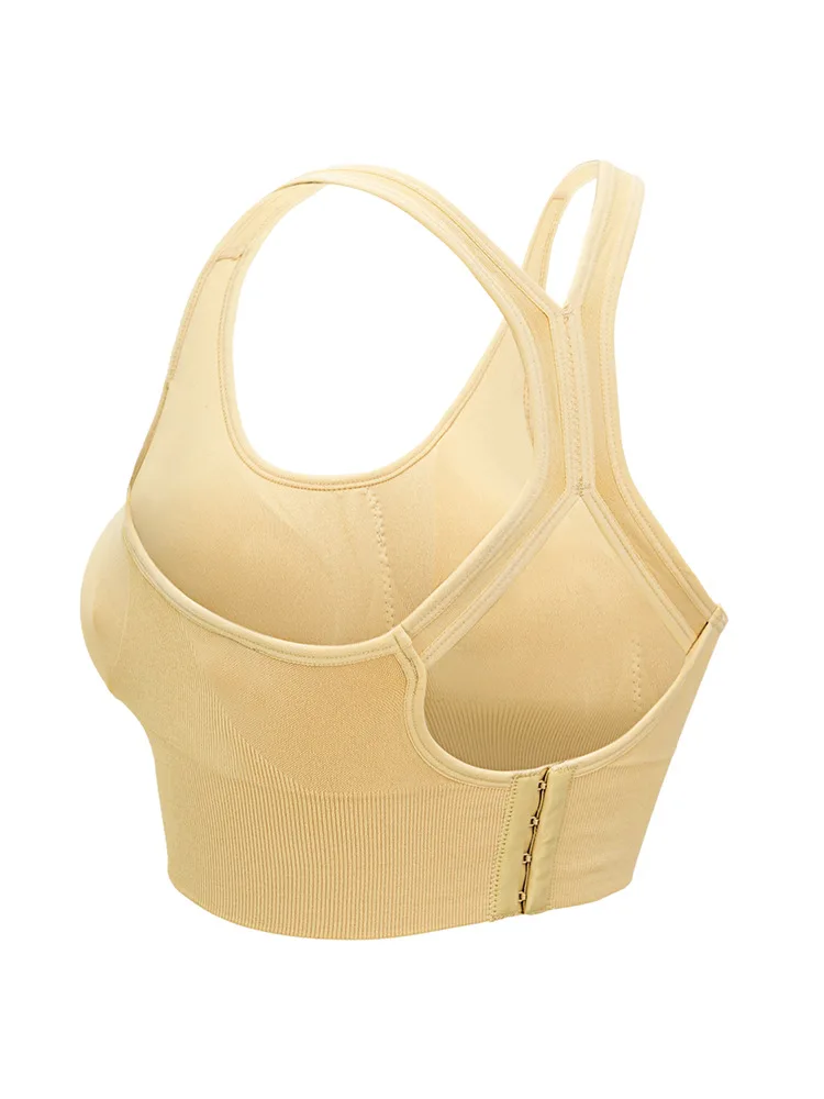 Женский дышащий спортивный бюстгальтер розовый ударопрочный для занятий