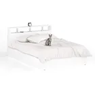 Двуспальная кровать 1400 Мебель 24 белый