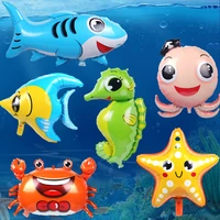 under the sea themed birthday party balloons starfish sea horse crab sea animal air balloons party supplies baby shower