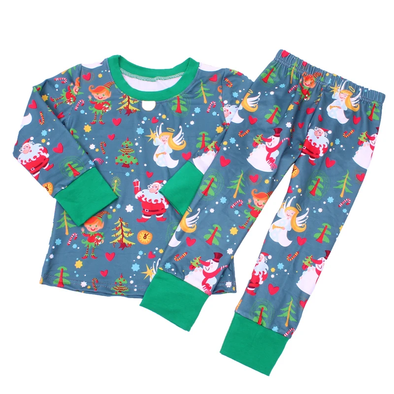 2-8Y Christmas Boy Pajamas Toddler Girls Christmas Pjs Kids Winter Clothes Baby Boys Sleepwear Xmas Grinch Pajamas Set