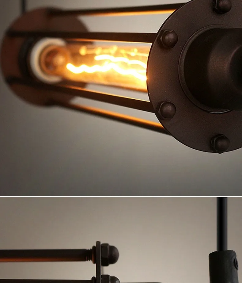 Винтажный подвесной светильник Современная Цилиндрическая Люстра для кухни