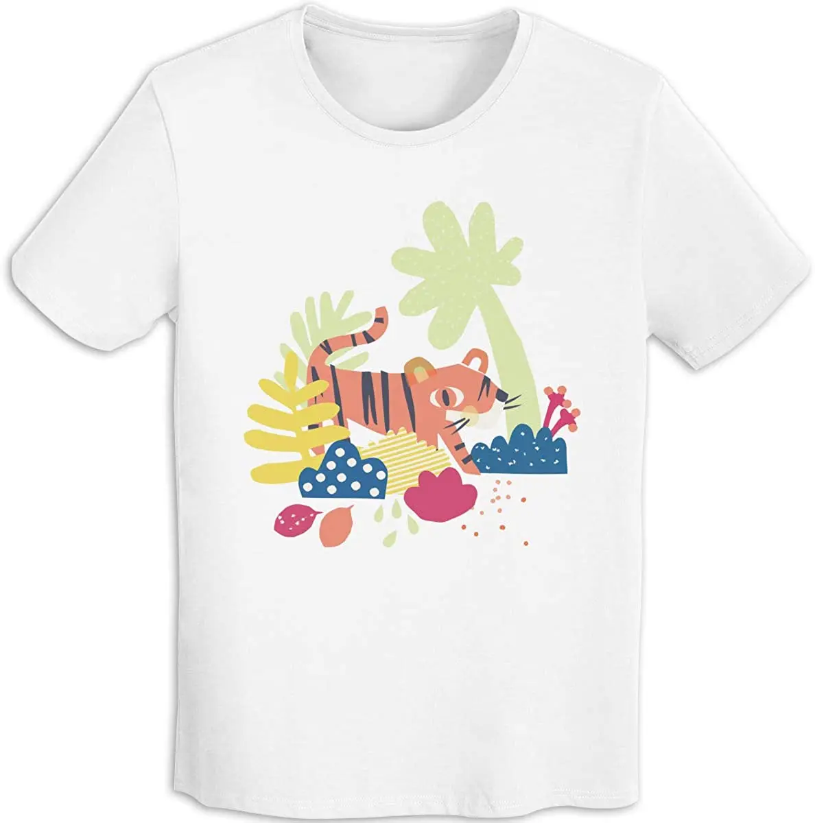 

Women Summer T-Shirt Cartoon Tiger Print Cotton Tee Unisex Short Sleeve New Harajuku T Shirts Summer 2020 Breathable Tshirt