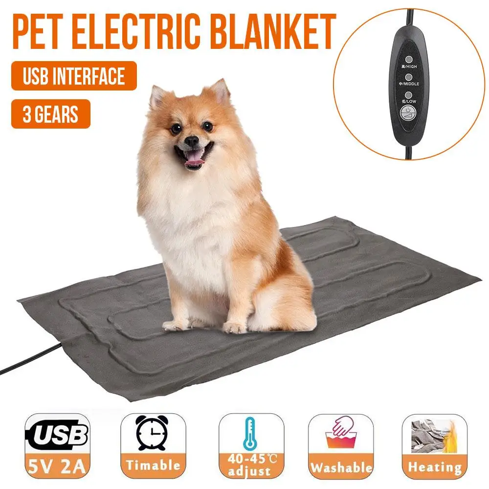 Pet Электрический коврик для собак с подогревом Pad USB грелка домашних животных