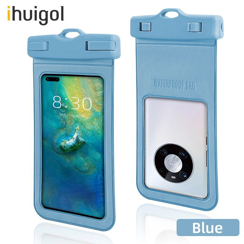

ihuigol Waterproof Pouch Bag Cell Phone Under 7.2 inch Universal Underwater IPX8 Water Proof Bag Swimming Diving Surfing Skiing
