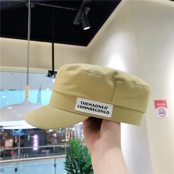 Дизайнерская темно синяя шапка женская осенняя Корейская версия сетчатая