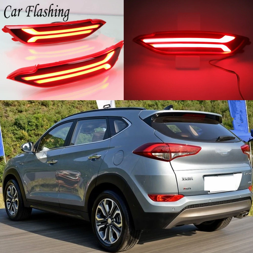 1 комплект для Hyundai Tucson 2015 2016 2017 2018 2019 2020 DRL задний бампер задсветильник