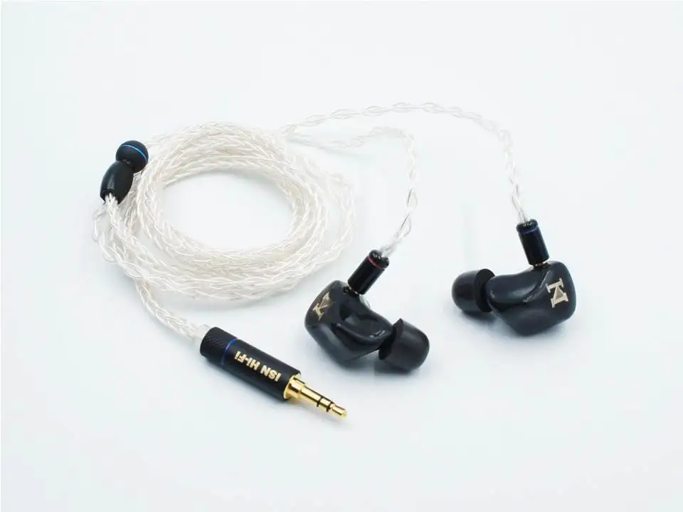 ISN Audio H40 3BA + 1 Динамический драйвер гибридный MMCX Hi Fi аудиофил IEMS|Наушники и
