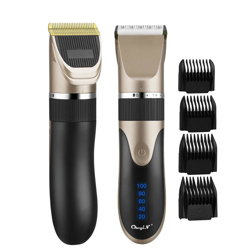 

Professional Hair Trimmer Electric Men Hair Clipper Low Noise USB Rechargeable Haircut Ceramic Blade Barber Machine for Kids