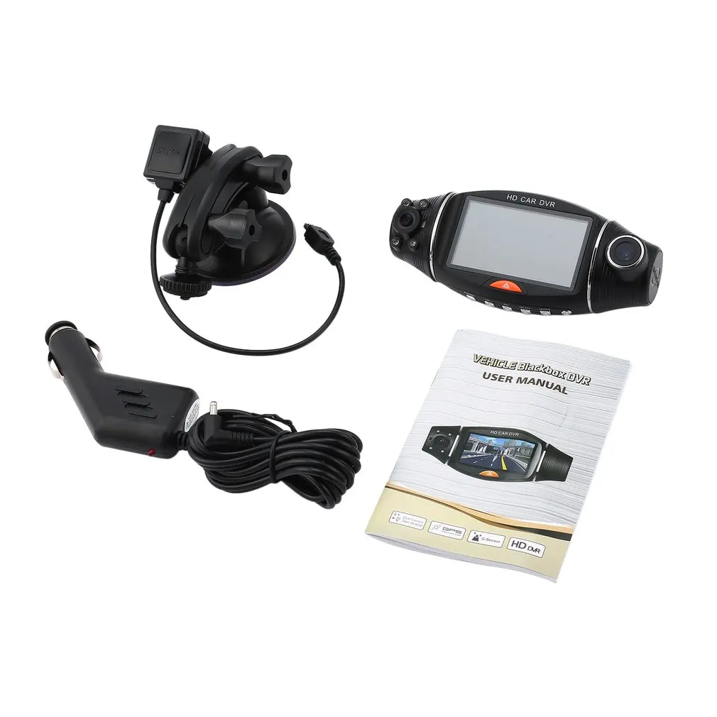 R310 HD для транспорта с двумя объективами черный ящик Автомобильный