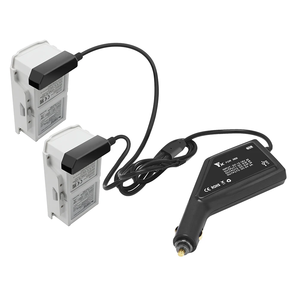 Интеллектуальное автомобильное зарядное устройство адаптер для FIMI X8 SE 2020 дроны