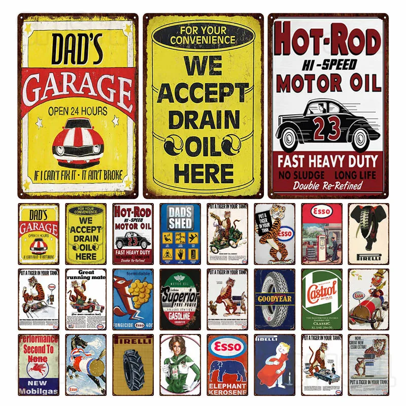 

Metal Painting Big Tiger Working Hard Creative Elephant-Shaped Tires English Words Signposts Road Signs Cute Little Boys Drawing