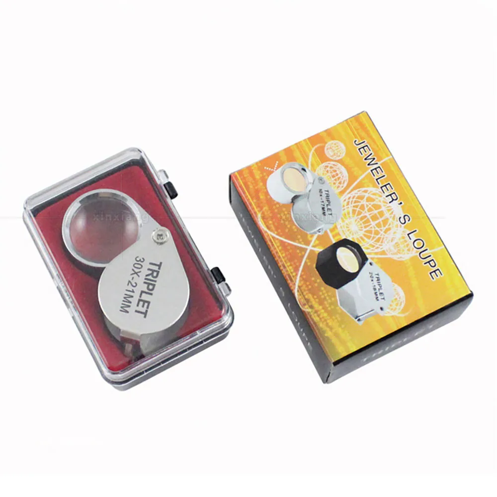 

21mm Magnifier Equipment Eye Foldable Jewellers Loupe Storage Box Tiny