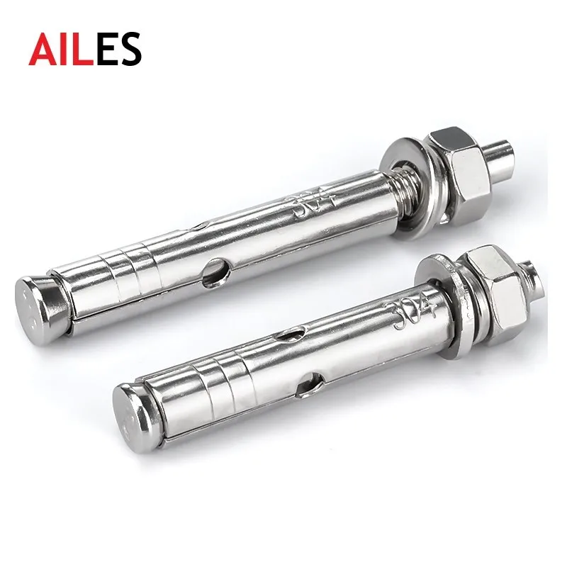 

M6 M8 M10 M12 M14 M16 Expansion Bolt 304 Stainless Steel 6mm 8mm 10mm 12mm 14mm 16mm x 50 65 120 200mm Sleeve Anchor Set Screw