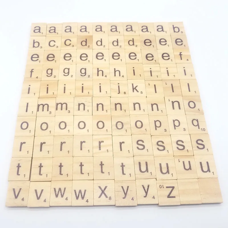 18 мм Смешанные Буквы Алфавит/цифровые символы непористый Деревянный Скрапбукинг