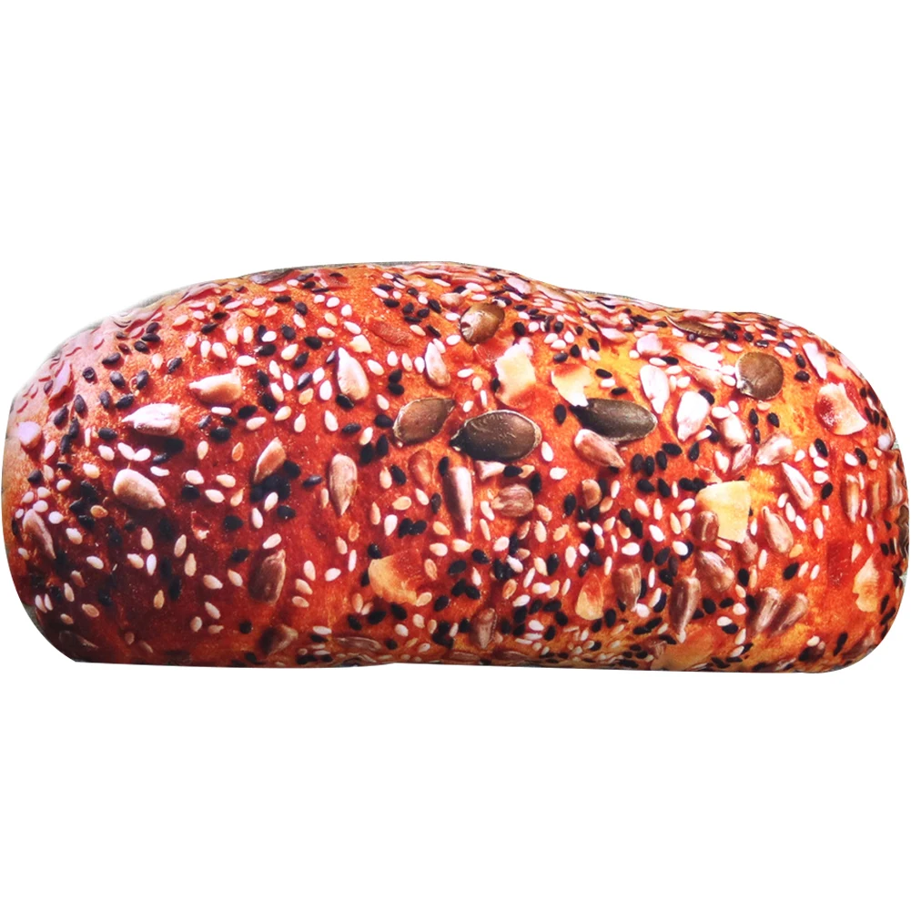 Длинное масло, хлеб, мясо, нить, кунжут, пицца, бифштекс, подушки, еда, плюшевая подушка, имитация закусок, украшение, спинка, подушка