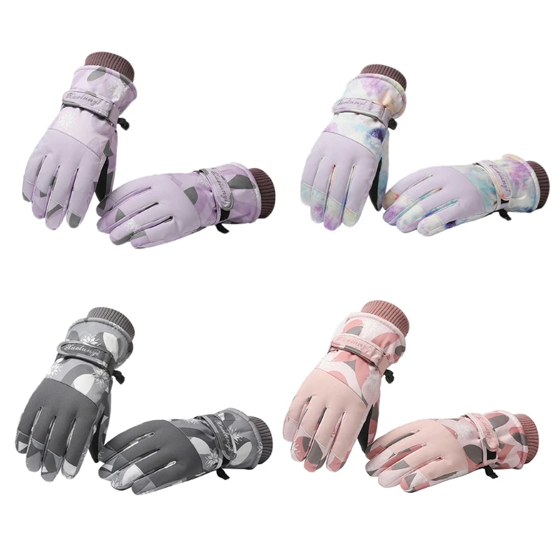 

573B Waterproof Ski Gloves Winter Windproof Snow Gloves Cotton Gloves for Skiing Snowboarding Outdoor Sports Necessary