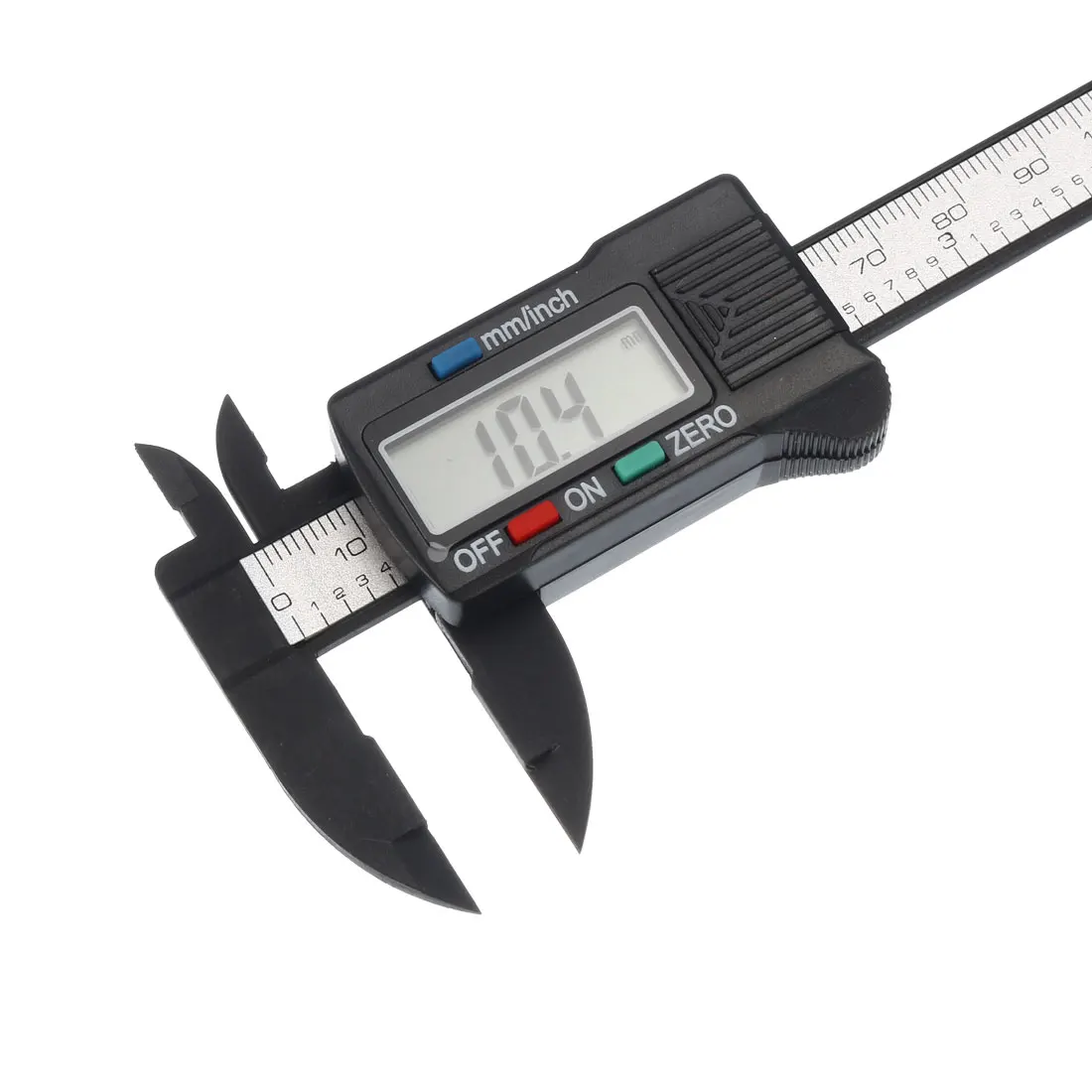 

uxcell Digital Caliper 4 Inch 100mm Plastic Measuring Tool for Outside Inside Depth for Carver Carpenter and Fitter