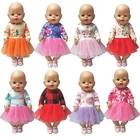 17-дюймовое платье для куклы, 18 дюймов, Одежда для кукол, детские куклы, подарки для девочек