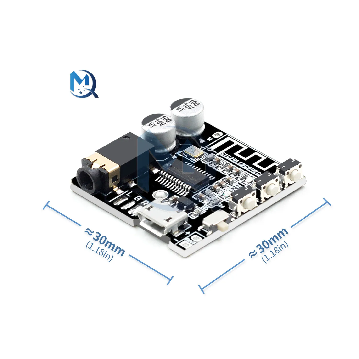 HM-314 V2.0 Bluetooth аудио приемник декодер плата Micro USB MP3 музыкальный плеер без потерь