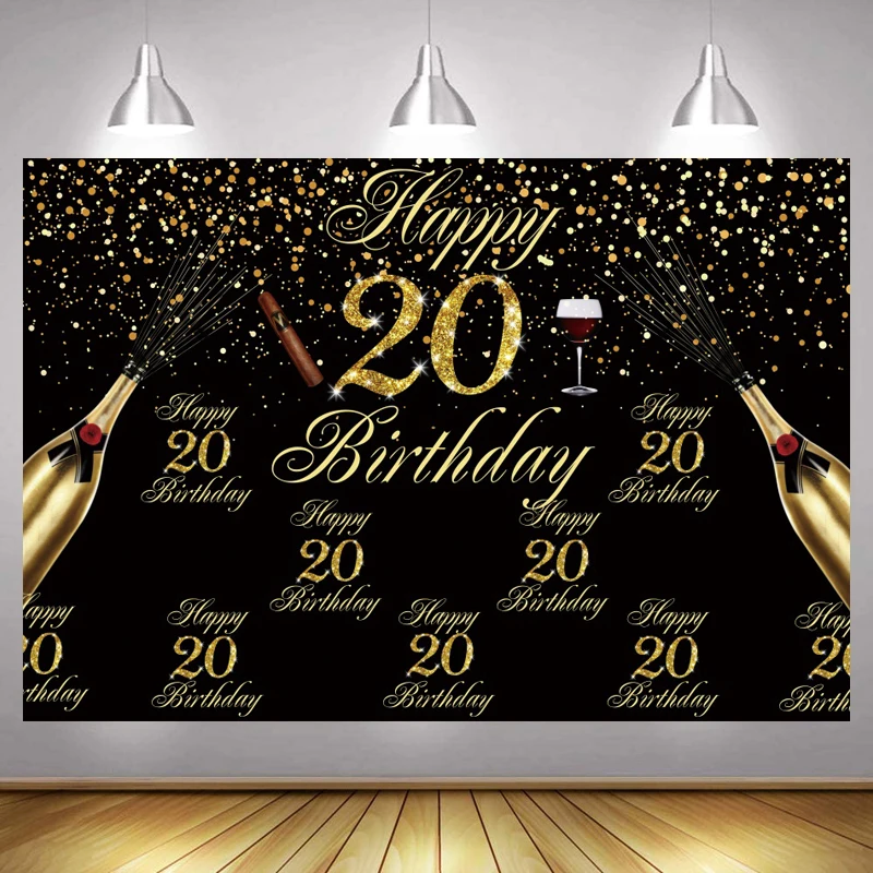 

Фон для фотосъемки с изображением мальчиков черного золота вечевечерние НКИ в честь Дня рождения на заказ украшение для девочек цвета шамп...