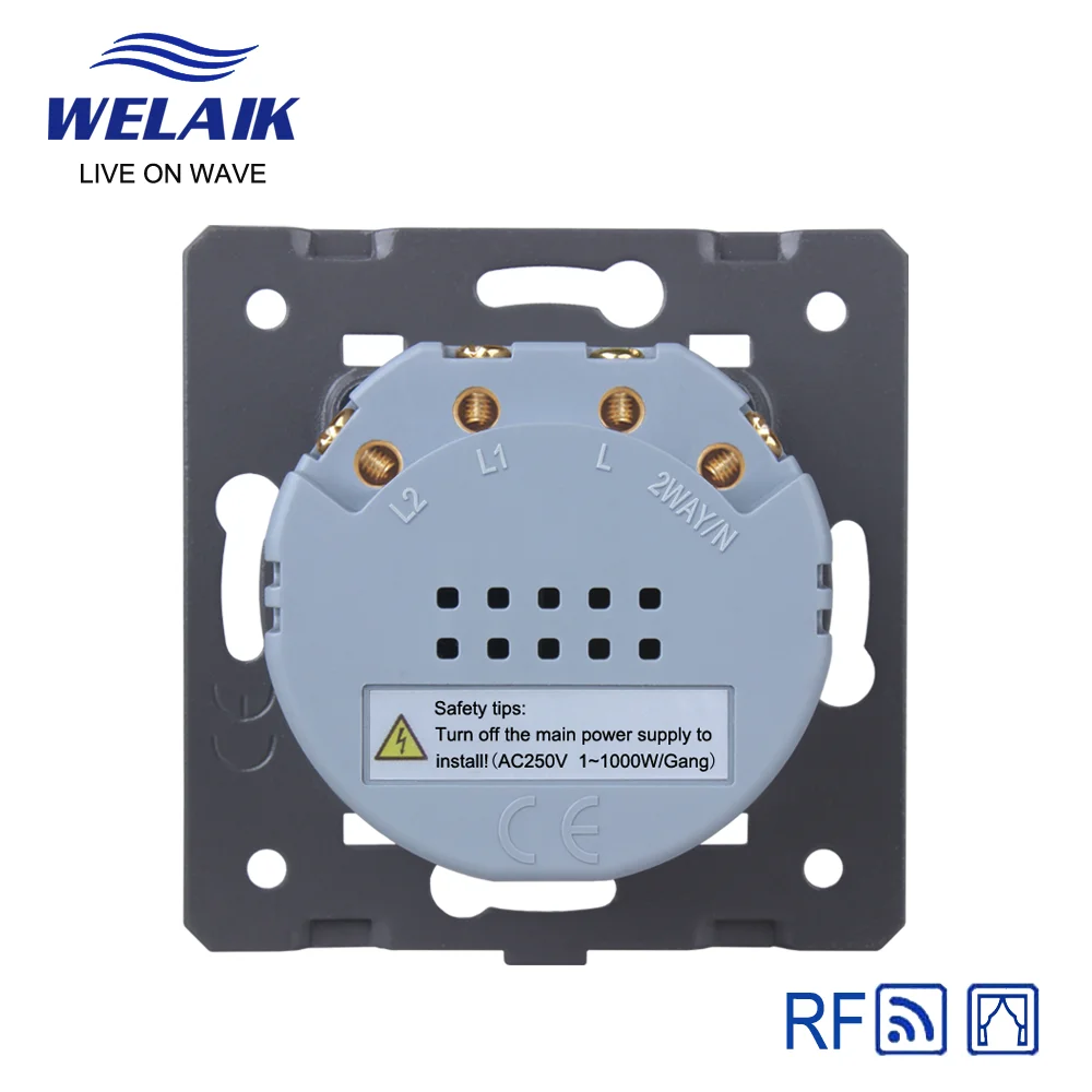 WELAIK ЕС RF дистанционное управление шторы-настенный сенсорный выключатель-DIY части
