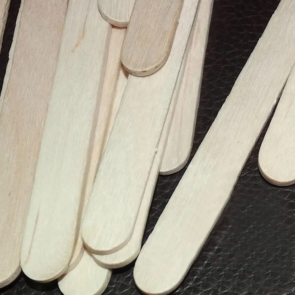 

50pcs Wooden Sticks Ice Cube Maker Cream Tools Model DIY Lollipop Accessories 114*10*2mm Ice Cream Stick