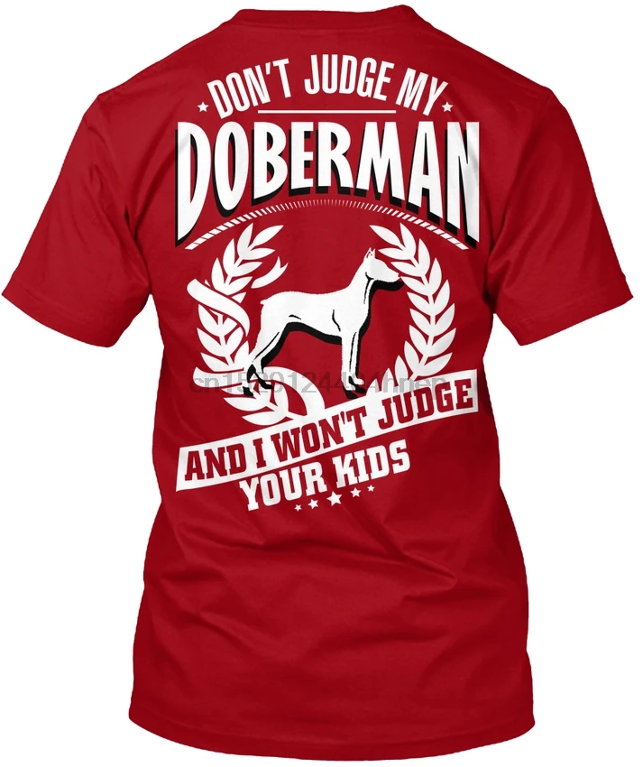 Популярная футболка с надписью Doberman Mom|Мужские футболки| |