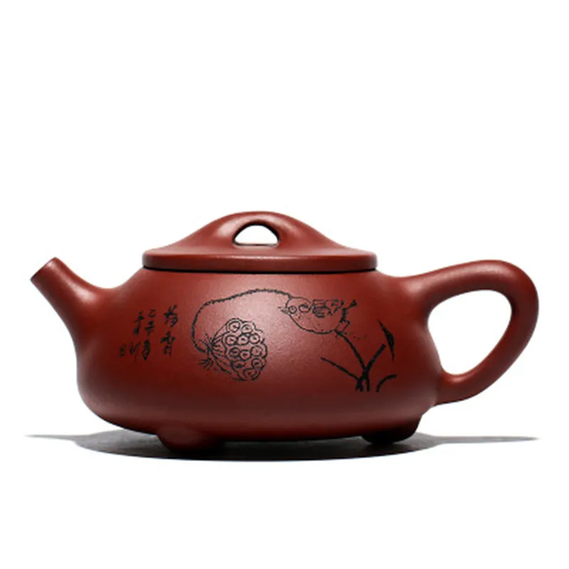 

2020 China Teapots Yixing Clay Teapot Purple Clay Teapot Zisha Infuser 300ml Shipiao Hu New Arrived Authentic Drop Shipping
