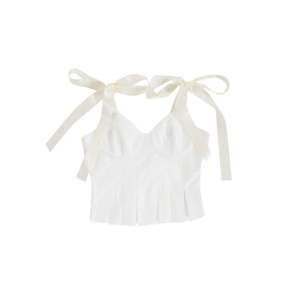 

FAKUNTN Y2K Camisole Crop Top Woman 2021 Summer Harajuku egirl Y2k Aesthetic Clothes Streetwear Tank Corset Top Female Cami