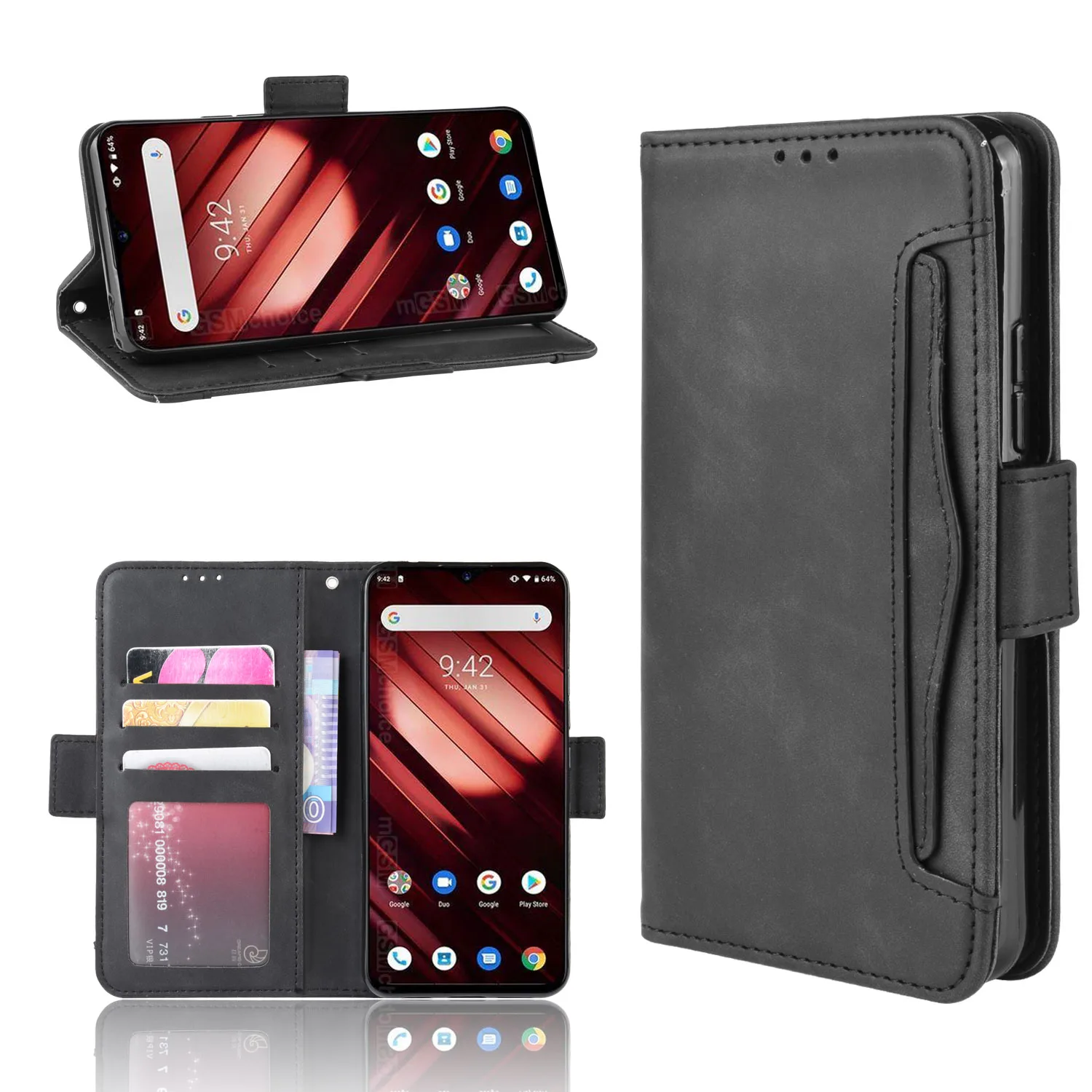 Чехол для UMIDIGI F1 6 3 дюйма многофункциональный кожаный чехол книжка с отделением