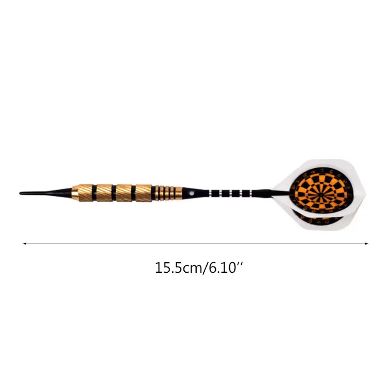 

3pcs/set Professional Electronic Soft Tip Darts 18g Safety Darts Aluminum Alloy Shaft Copper Iron Dart Barrel