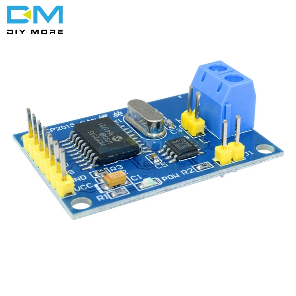 MCP2515 CAN шина модуль TJA1050 приемник SPI модуль для Arduino Поддержка CAN V2.0B DC 5 в SPI интерфейс 120 Ом