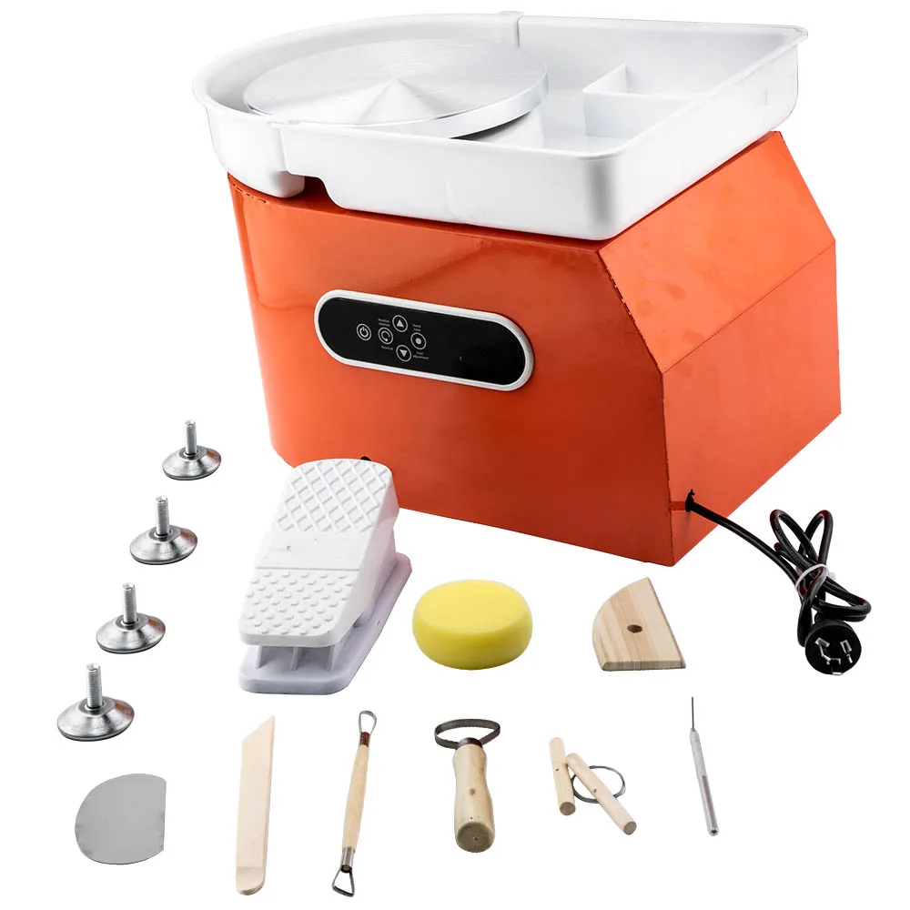 

Upgrade Version LCD Display 700W 220V Electric Pottery Wheel 25CM Machine Ceramic