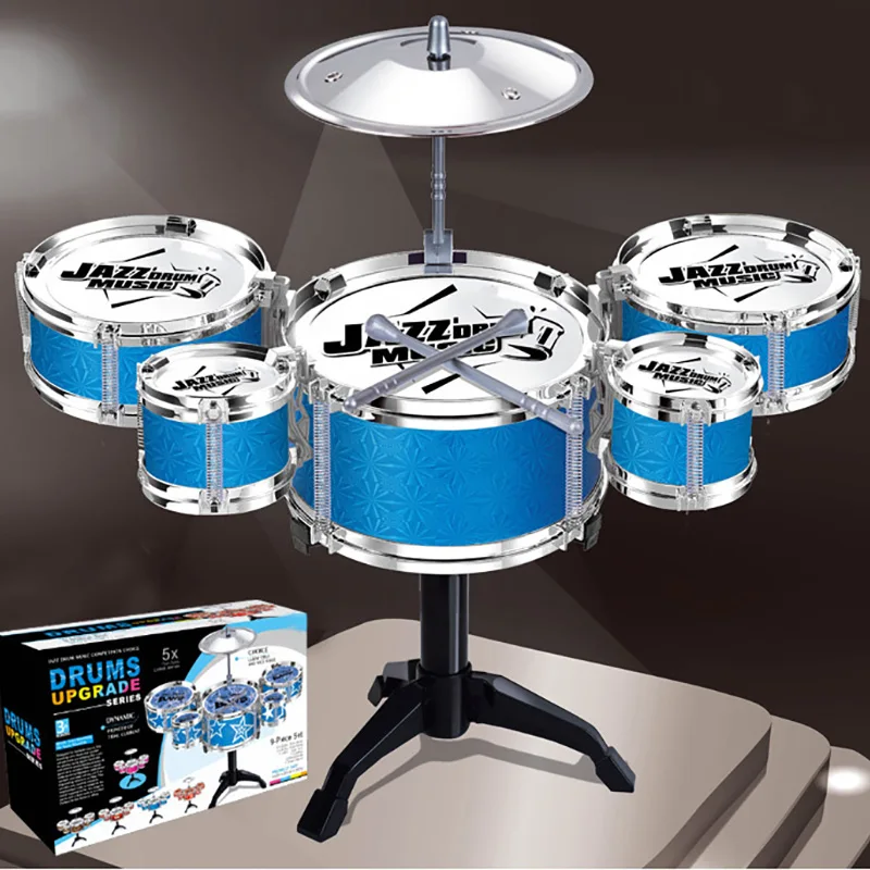 Детский Музыкальный барабан обучающая музыкальная игрушка 5 барабанов имитация